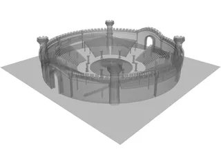 Arena Medieval 3D Model