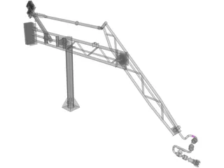 Marine Loading Arm 3D Model