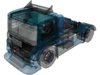 Scania G470 Muffatao Racing 3D Model