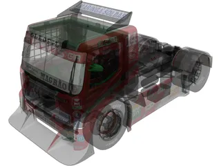 Volvo FH Clay Truck Racing 3D Model