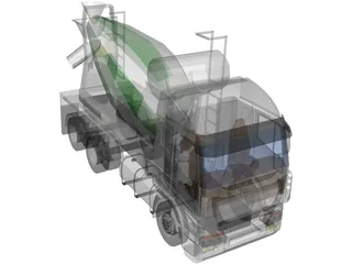 Iveco Stralis 6x4 Concrete Truck 3D Model
