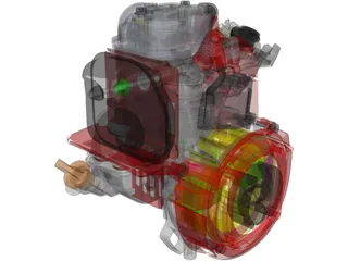 Honda GX25 Engine 3D Model