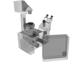 Leica Fluorescence Microscope 3D Model