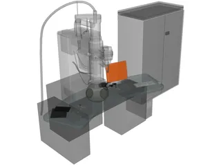 Trasmission Electronic Microscope 3D Model