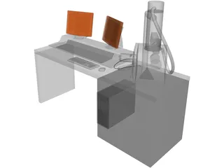 Scanning Electron Microscope 3D Model