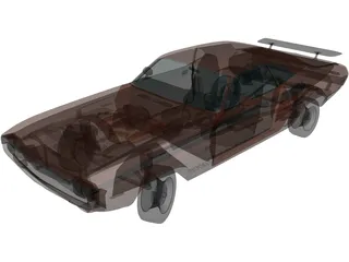 Dodge Challenger RT (1971) 3D Model