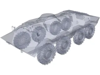 BTR-70 3D Model