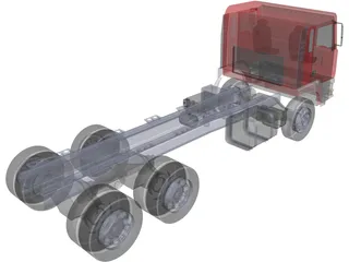 MAN Truck 6x4 3D Model