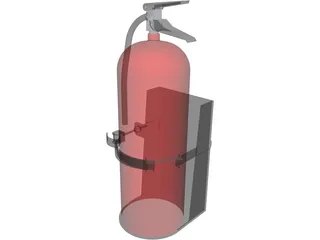 Fire Extinguisher 20lb 3D Model