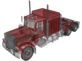 Peterbilt 353 Western Live 3D Model