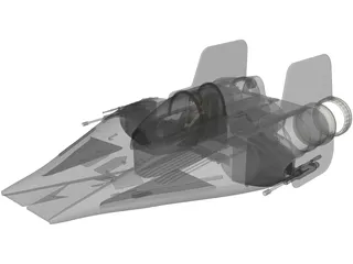 Star Wars A-Wing 3D Model