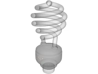 Energy Saving Lamp 3D Model