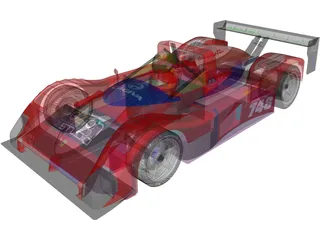 Ferrari 748 Le Mans 3D Model