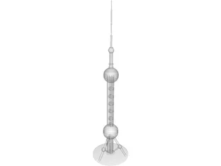 Oriental Pearl Tower Shanghai 3D Model