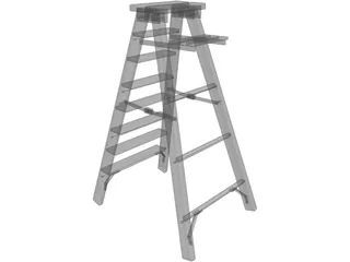 Step Ladder 3D Model