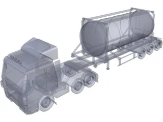 Iveco Tanker Truck 3D Model