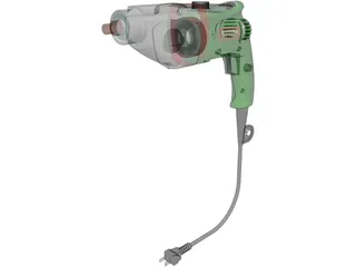 Power Drill Metabo SBE 1010 Plus 3D Model