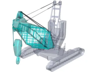 Crawler Crane 3D Model