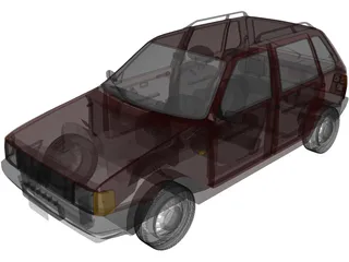 Fiat Uno 3D Model