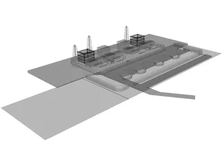 Fukushima Atomic Reactor 3D Model