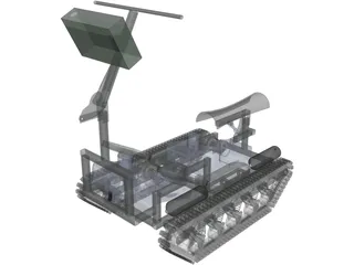 Personal Tracked Vehicle 3D Model