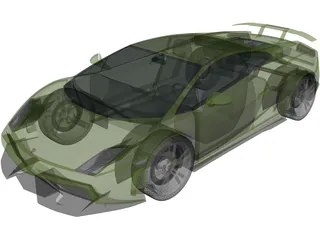 Lamborghini Gallardo LP570-4 Superleggera (2011) 3D Model