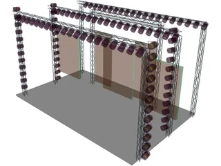 DJ Stage 3D Model