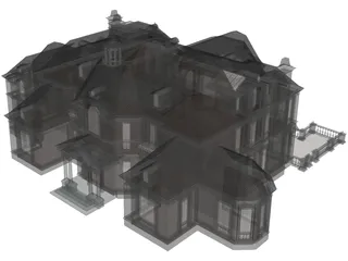 Neo-Classical Mansion 3D Model