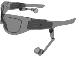 Oakley 3D Cyber Glasses 3D Model