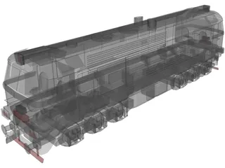 M62 Locomotive 3D Model