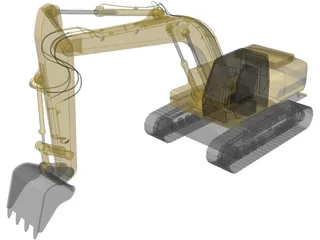 Excavator 3D Model