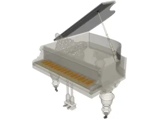 Grand Piano 3D Model