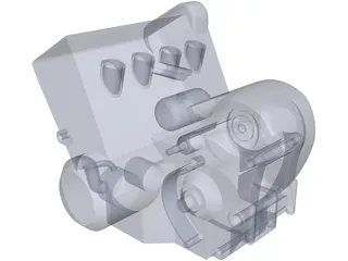 Honda Hornet 600 Engine 3D Model