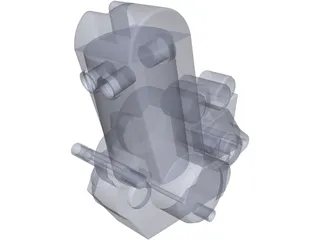 KTM 525 Engine 3D Model