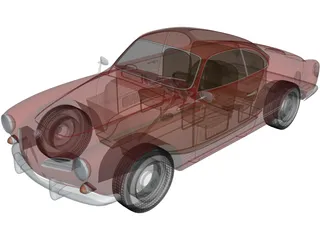 Volkswagen Karmann Ghia (1974) 3D Model