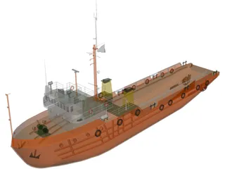 AHTS Boat 3D Model