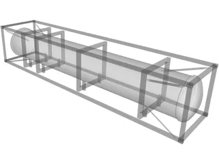 LNG/Cryo Container ISO 40ft 3D Model