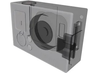 GoPro Hero 3 3D Model