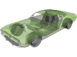 Plymouth Barracuda Lowered 3D Model