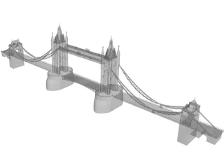 Tower Bridge London 3D Model