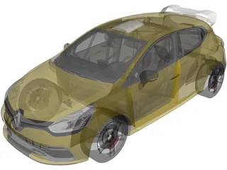 Renault Clio RS Cup (2014) 3D Model