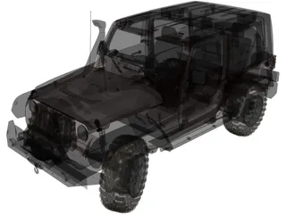 Jeep Wrangler Rubicon Series III (2012) 3D Model