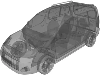 Citroen Berlingo Multispace (2011) 3D Model