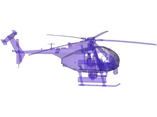 AH-60 Little Bird 3D Model