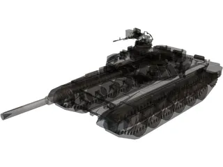 T-90 Russian Tank 3D Model