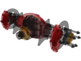 Top Fuel Nodular Differential 3D Model